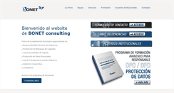 Desktop Screenshot of bonetconsulting.com