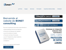 Tablet Screenshot of bonetconsulting.com